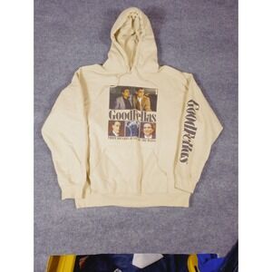 Goodfellas Hoodie Y2K Mens Large Yellow Embroidered 3 Decades Mafia Pesci Liotta
